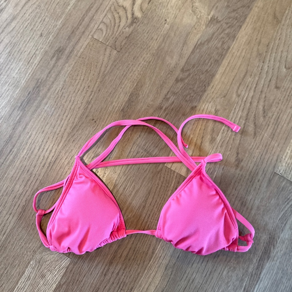 Hot pink bikini top